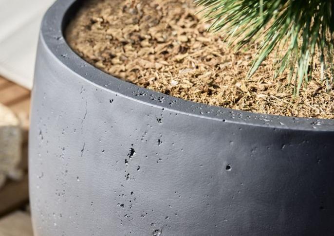 Grigio Modern Bowl 60 - Anthracite - Plantruimte Ø50