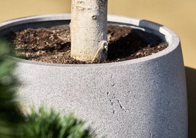 Grigio Modern Pot 55 - Natural Concrete - Plantruimte Ø44.5