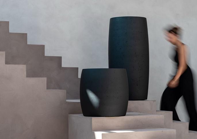 Grigio Modern Vase 90 - Anthracite - Plantruimte Ø31.5