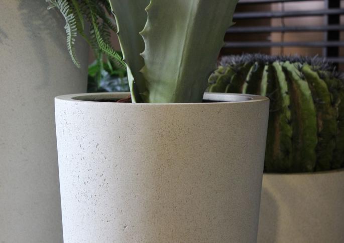 Grigio Vase 68 - Antique White - Plantruimte Ø30