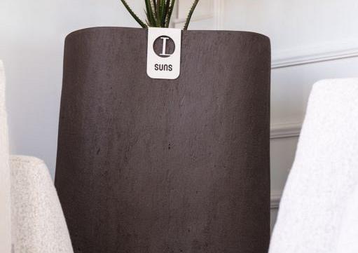 Rondello Vase 90 - Ash Brown
