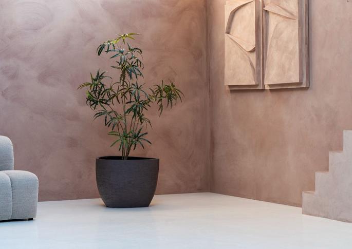 Ruvido Organic 80 - Ash Brown - Plantruimte Ø57