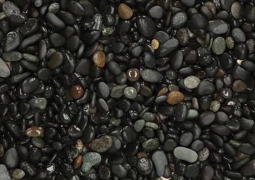 25 kg Beach Pebbles Black 8-16 mm