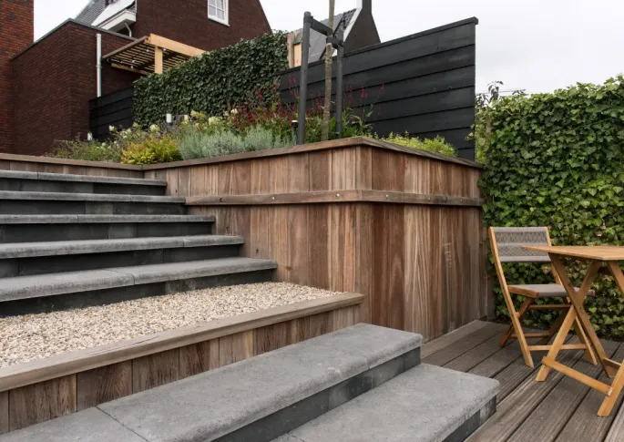 Schellevis Oudhollands Traptrede 40x20x100 Antraciet