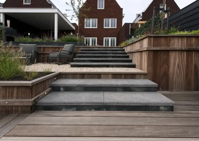 Schellevis Oudhollands Traptrede 40x20x100 Antraciet