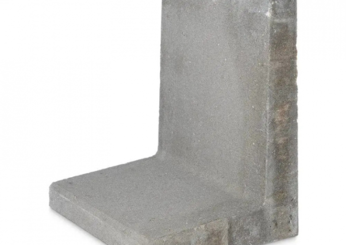 L element 50x50x120 grijs (BxVxH)