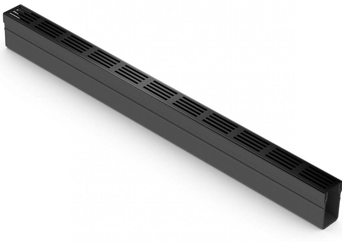 ACO Slim-Line Vervang.rstr zwart Alu 100