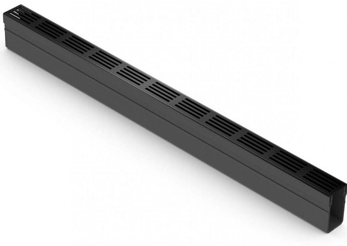 ACO Slim-Line Vervang.rstr zwart Alu 100