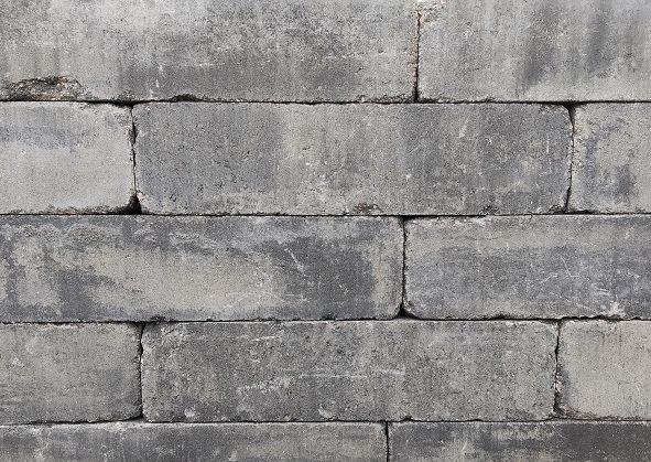Linea trommel 15x15x60 cm grijs/zwart