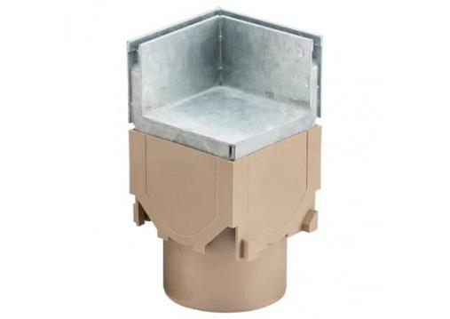 ACO Euroline hoekelem. met Slot-rooster