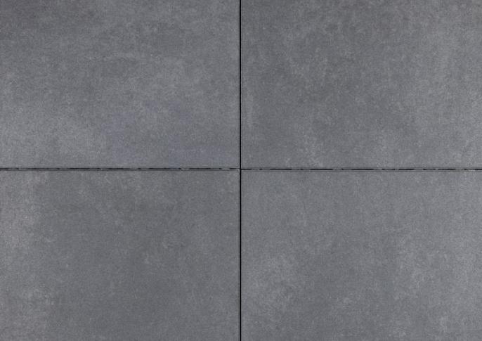 Trippel T 60x60x4 Zwart/Grijs gen