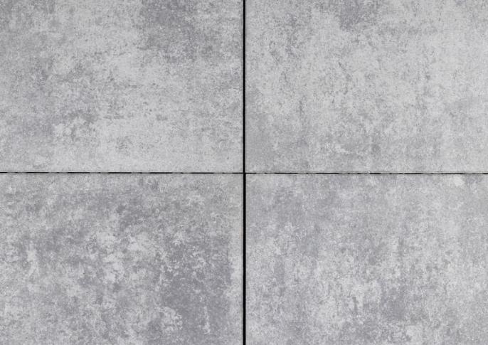 Trippel T 60x60x4 Grijs nuance
