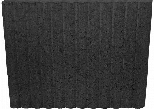 Mini Rondobandpalissade 6x40x50 cm Zwart