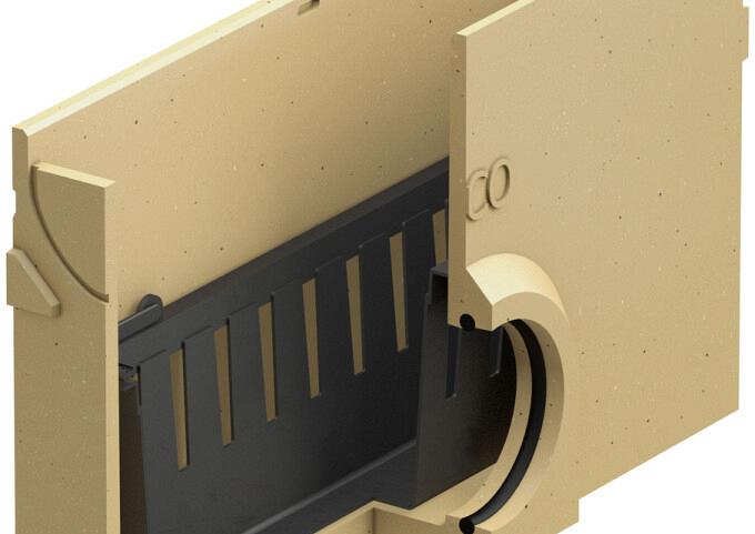 Eurol vuilv L500mm,H303mm incl. em,GY sl