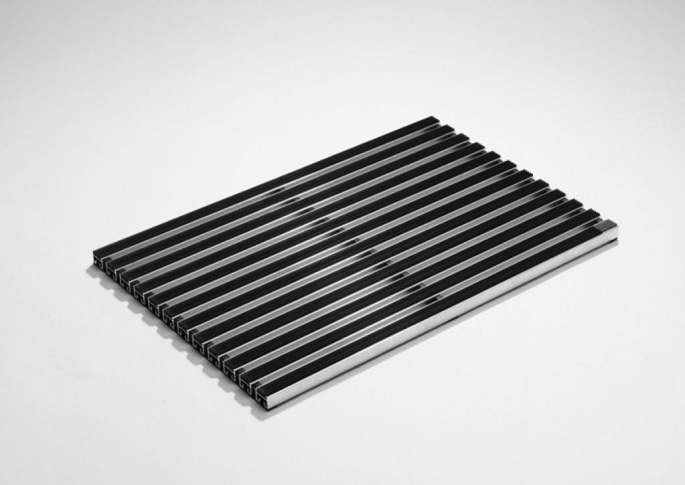 Schoonloper borstelprofiel zwart 75x50cm