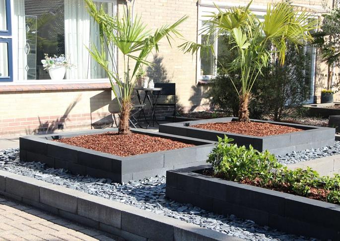 Linea 15x15x45 cm antraciet