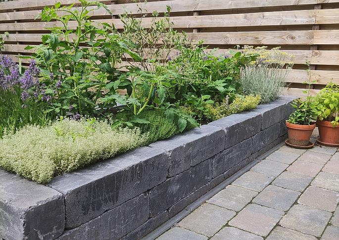 Linea trommel 15x15x60 cm antraciet