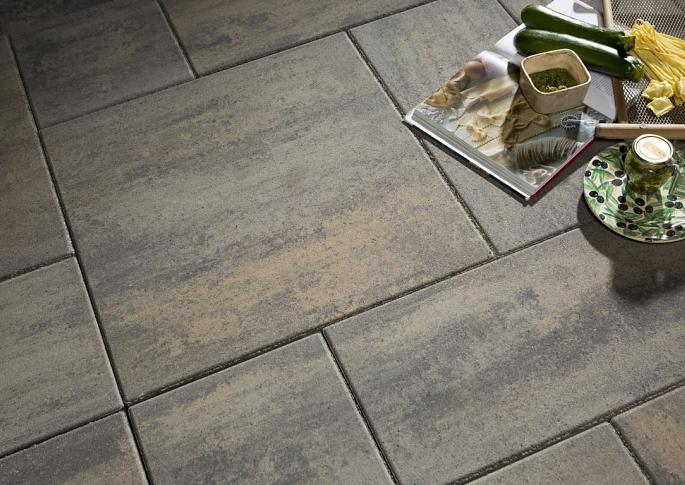 Patio mixed 4 cm grigio camello