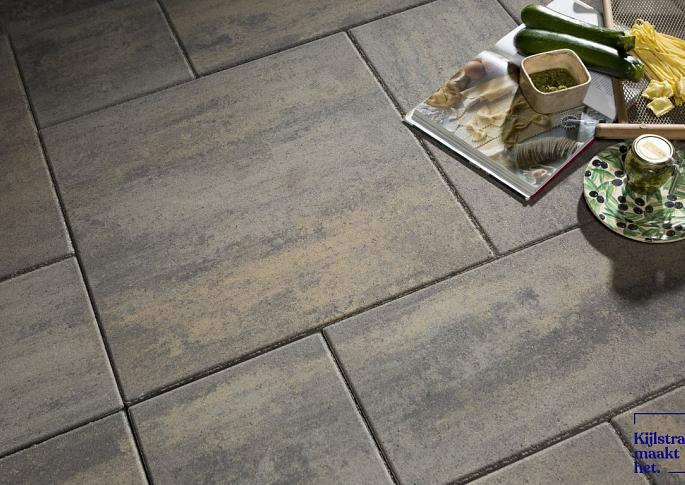Patio mixed 4 cm grigio camello