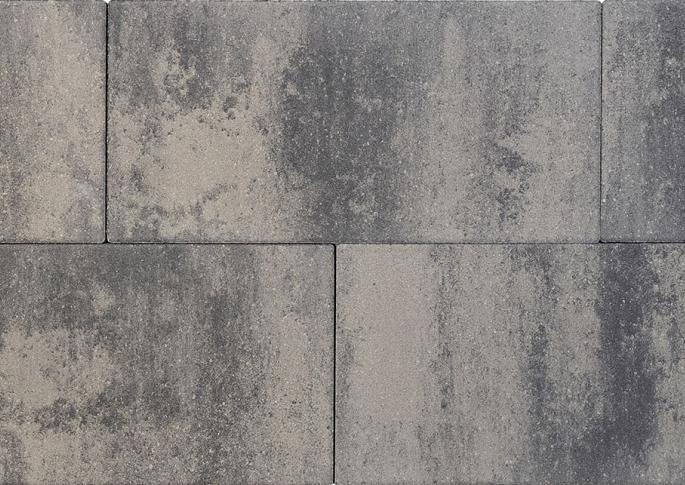 Patio square 60x30x5 cm nero/grey