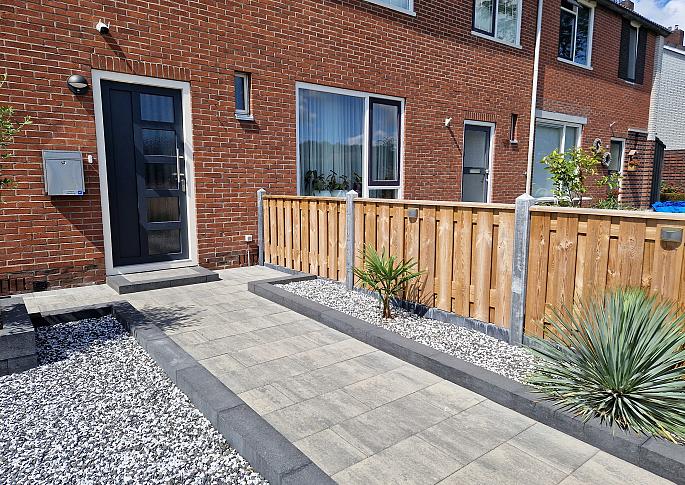 Patio square 60x30x5 cm nero/grey