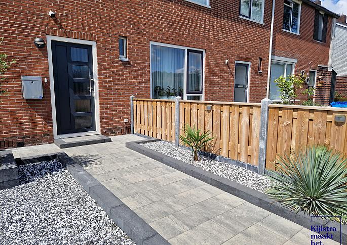 Patio square 60x30x5 cm nero/grey