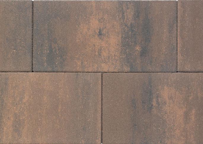 Patio square 60x30x5 cm marrone viola