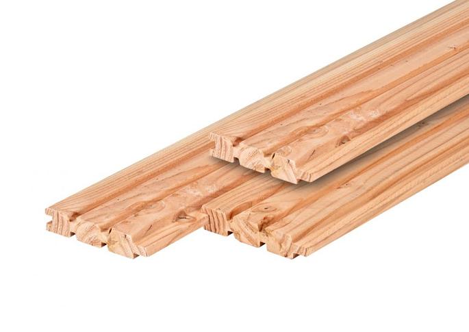 Douglas tripleprofiel, gedroogd 2,8 x 14,5 x 224 cm