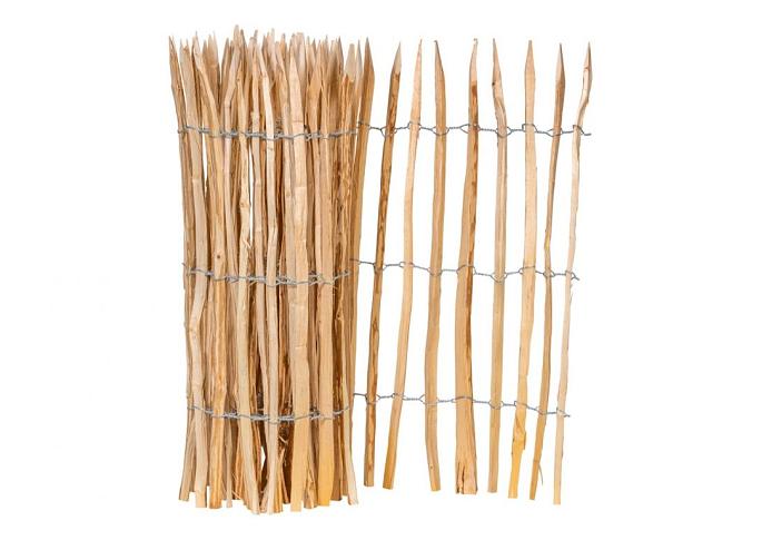 Hazelaarrol, 3 draden, latafstand 4 tot 5 cm L460 x H100 cm