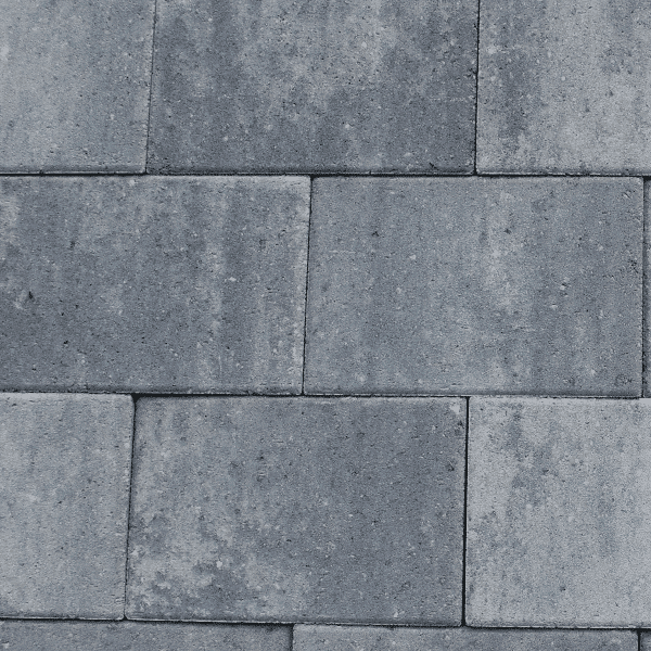 Straksteen 20x30x5cm grijs-zwart