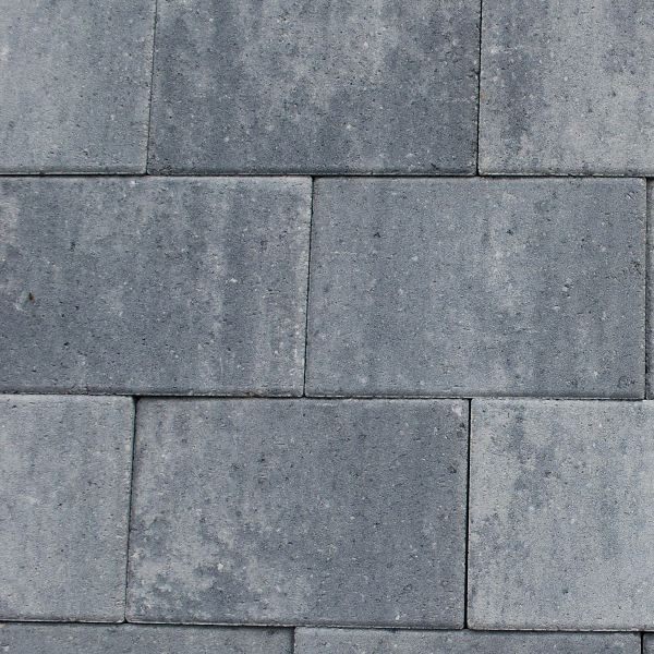 Straksteen 20x30x6cm grijs-zwart